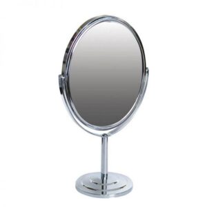 آینه رومیزی استیل بیضی A012