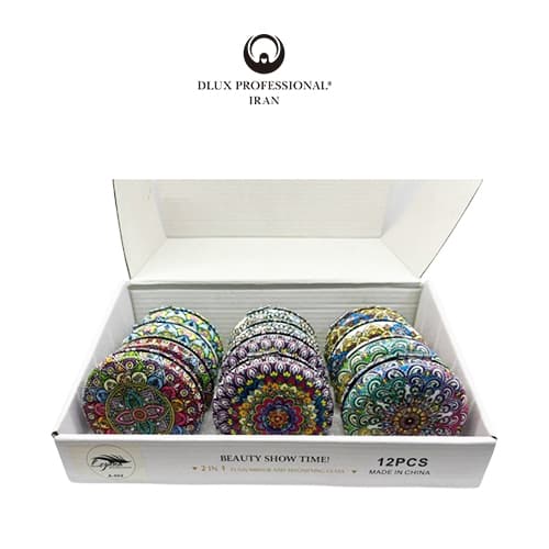 آینه جیبی دایره طرح اسلیمی