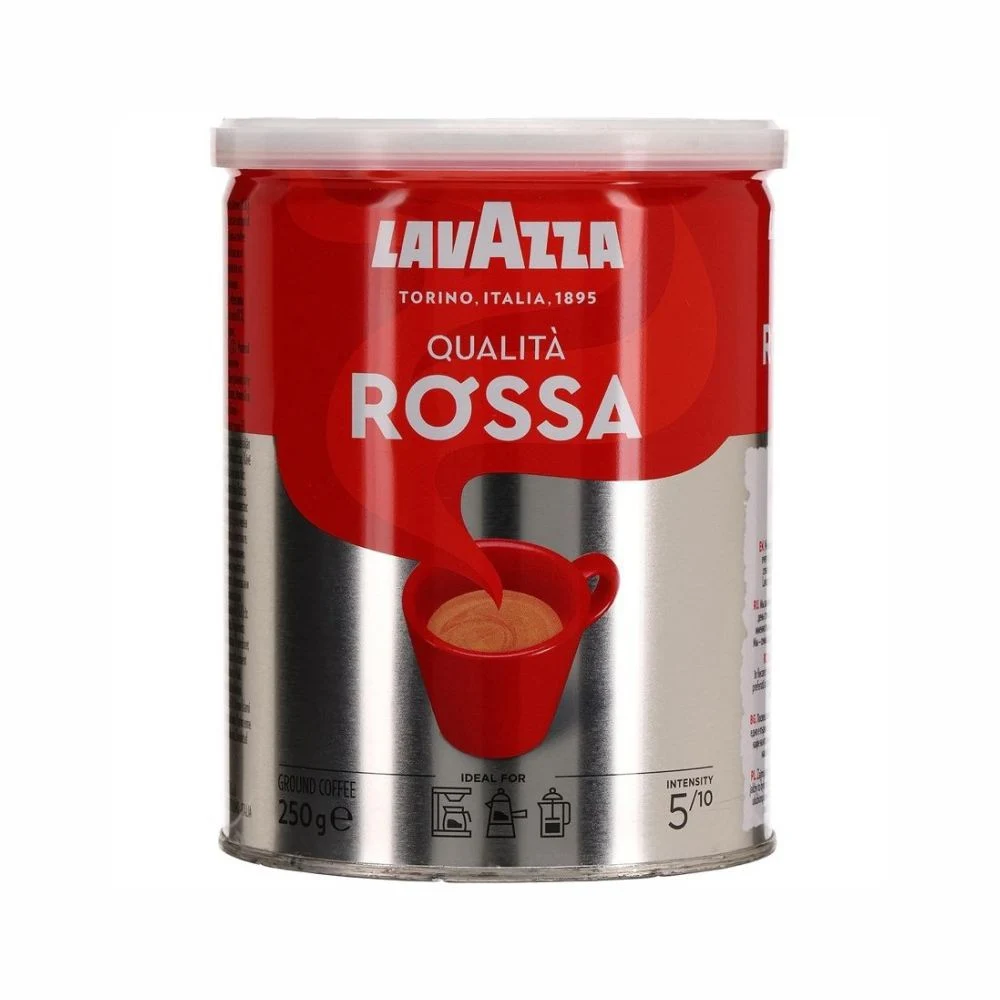 پودر قهوه لاوازا مدل کوآلیتا روسا Qualità Rossa قوطی فلزی 250 گرم