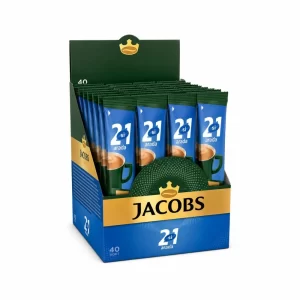 کافی میکس بدون قند جاکوبز مدل Jacobs 2 in 1 Unsweetened پک 40 عددی