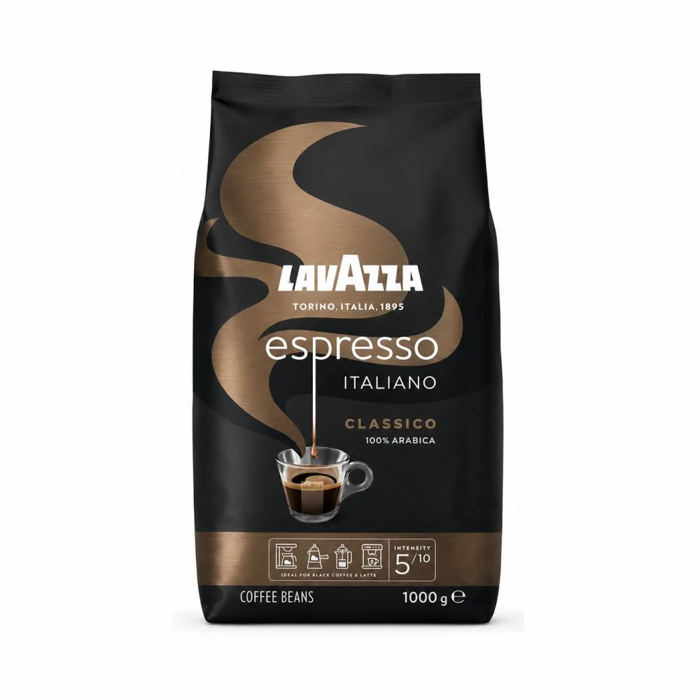 دانه قهوه لاوازا مدل اسپرسو ایتالیانو کلاسیکو Espresso Italiano Classico یک کیلوگرم