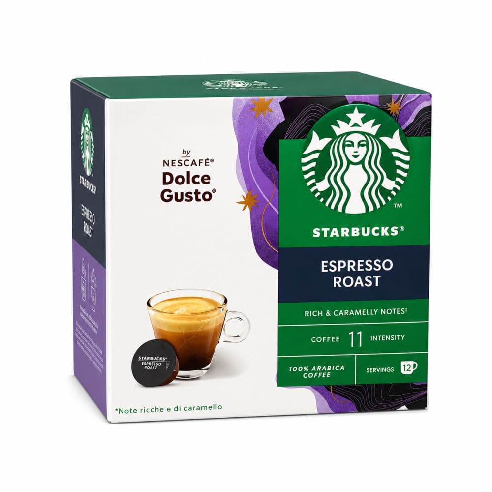 کپسول قهوه دولچه گوستو استارباکس مدل Espresso Roast بسته 12 عددی
